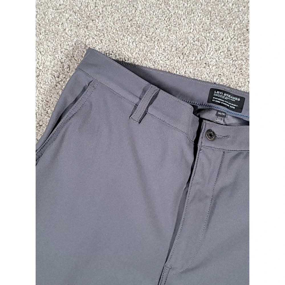 Levi's XX Chino Standard Tech Mens Pants 36x29* Performance Stretch Gray Office